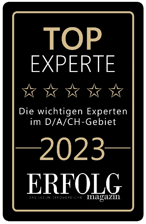 Original-Siegel ERFOLG Magazin Top Experte 2023