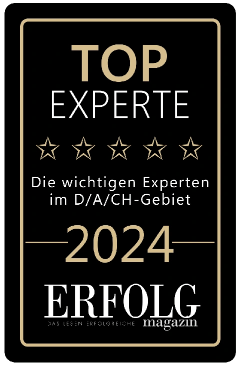 Original-Siegel ERFOLG Magazin Top Experte 2024